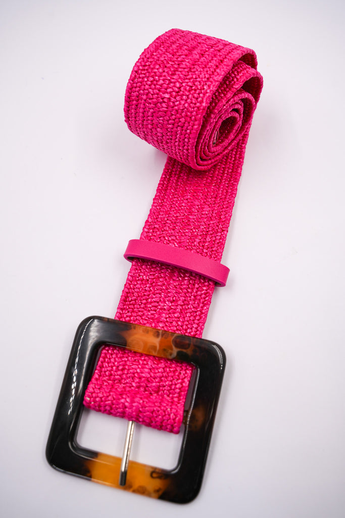 Pink Elasticated Belt - desray.co.za