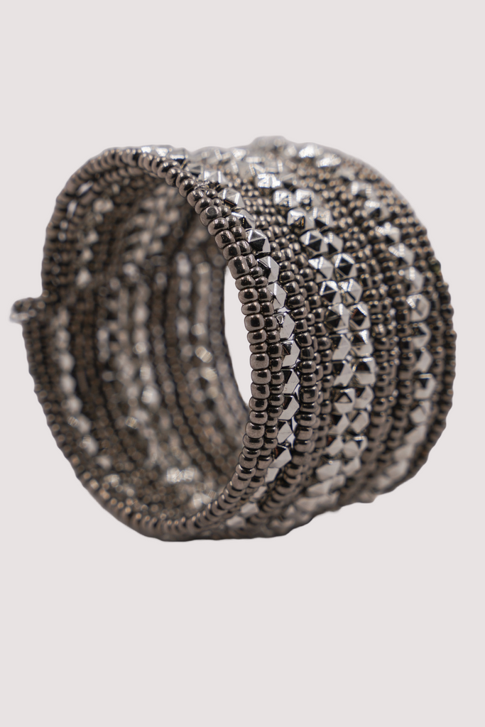 Silver Diamante Cuff - desray.co.za