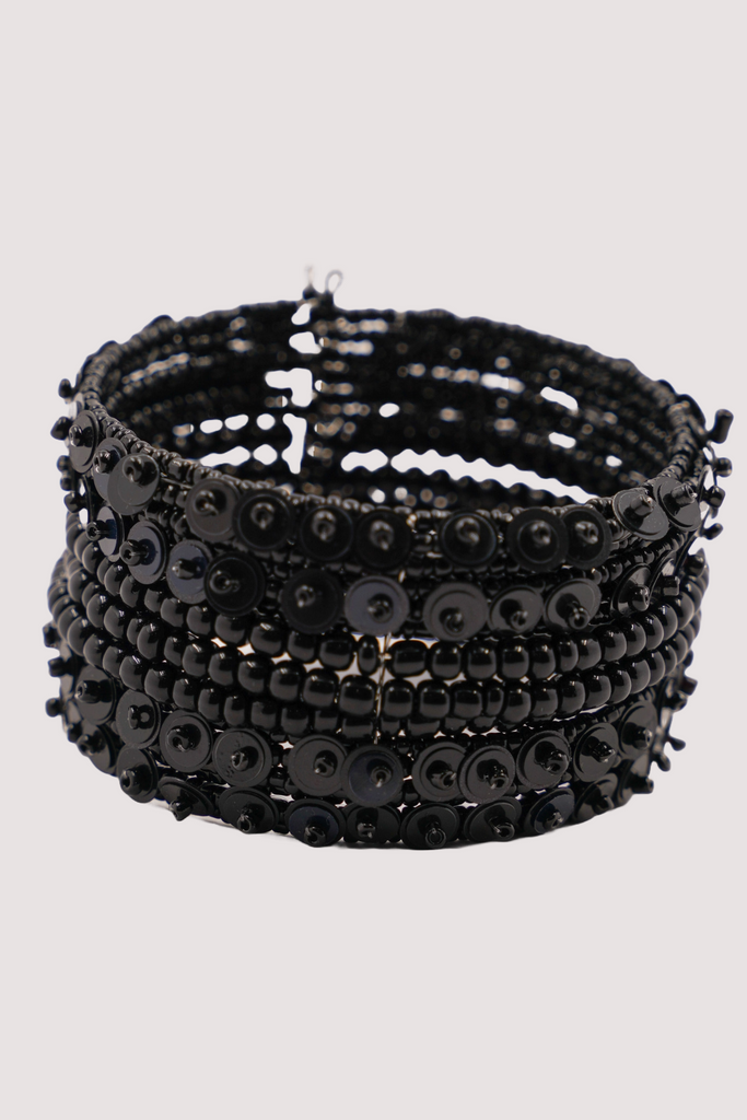 Black Sequin Cuff - desray.co.za