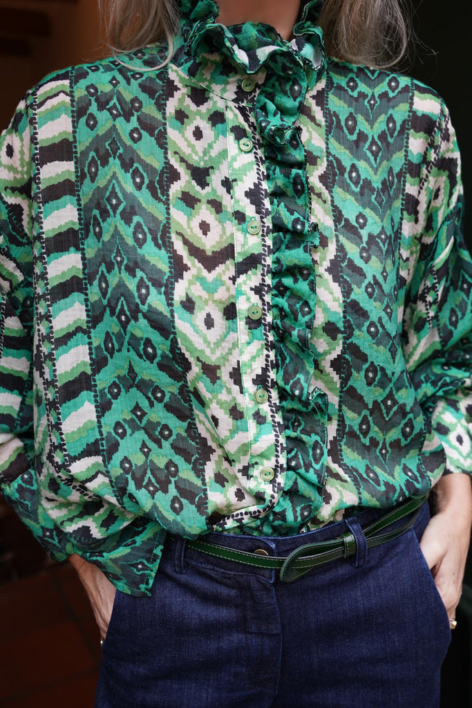Green Print Royal Shirt - desray.co.za