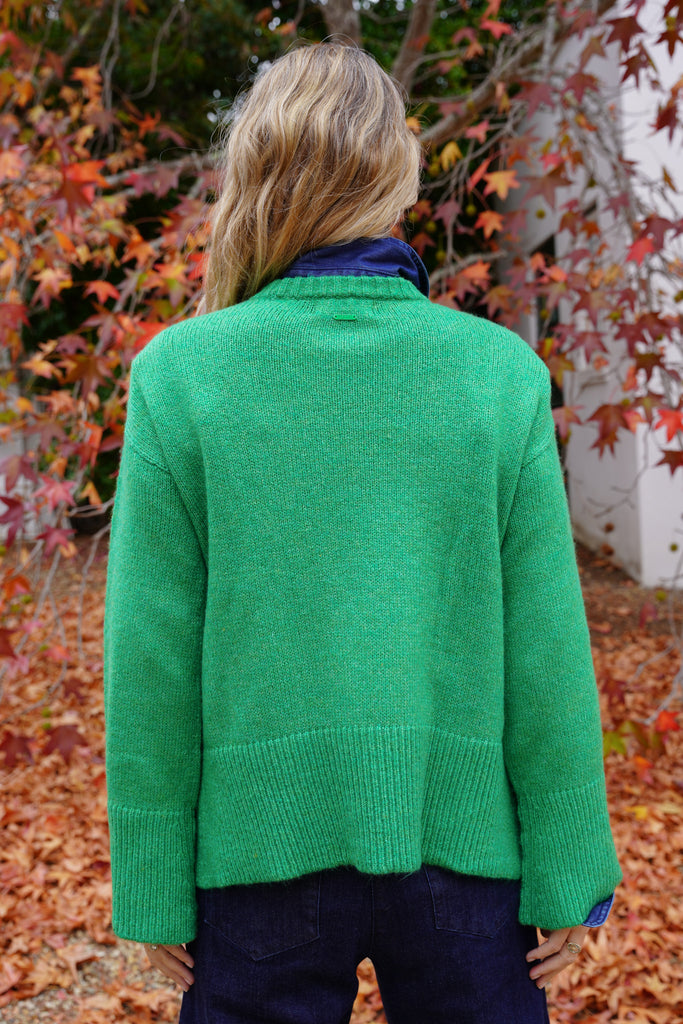 Green Wide Sleeve Pullover - desray.co.za