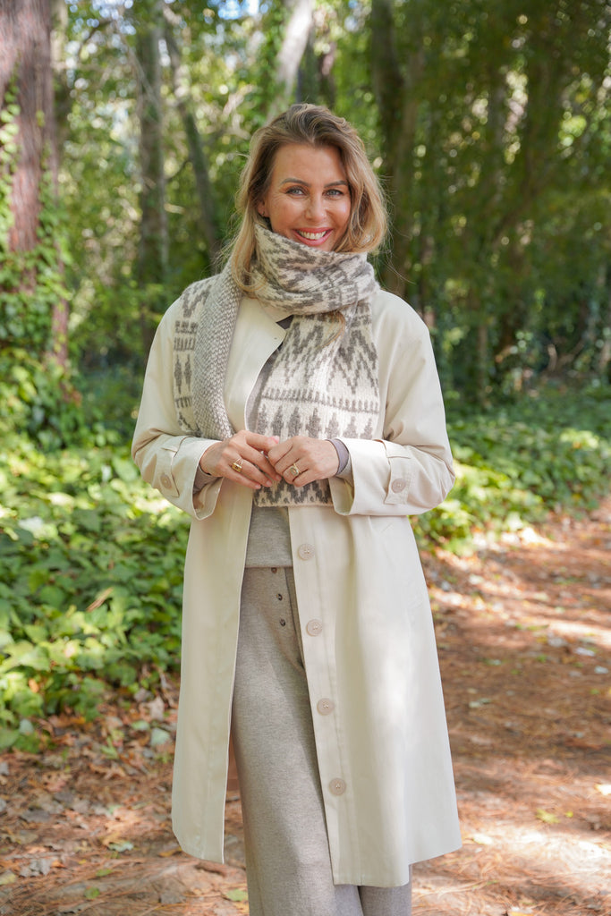 Cream A Line Swing Coat - desray.co.za