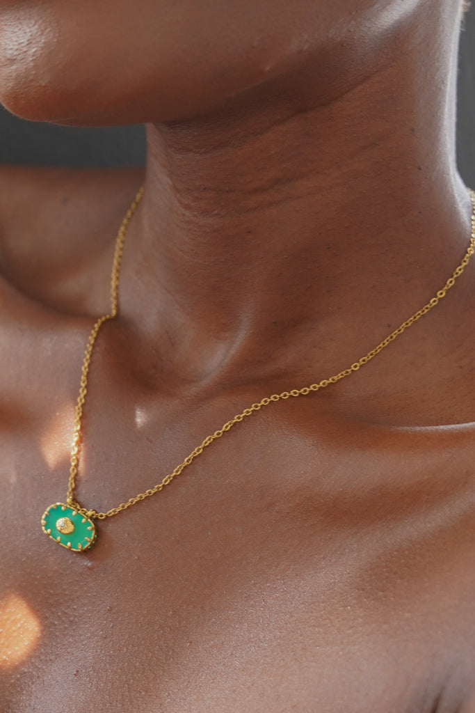 Green Stone Necklace - desray.co.za
