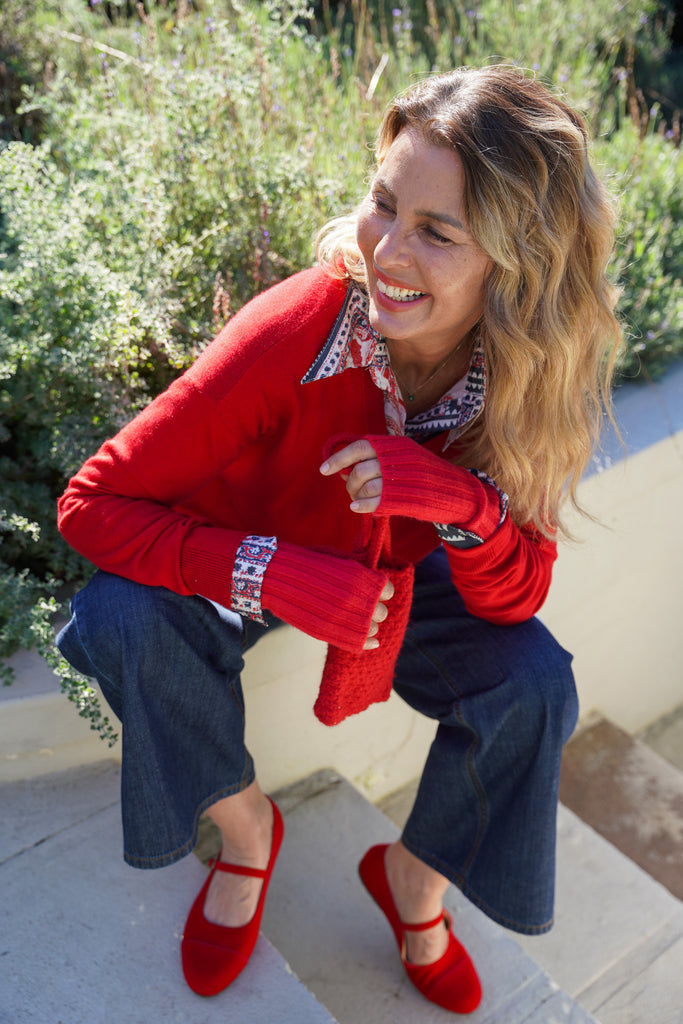 Red Velvet Mary Janes - desray.co.za
