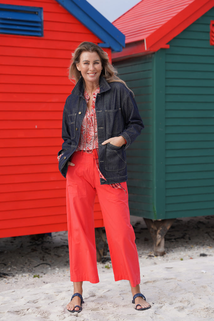 Poppy Red Summer Pants - desray.co.za