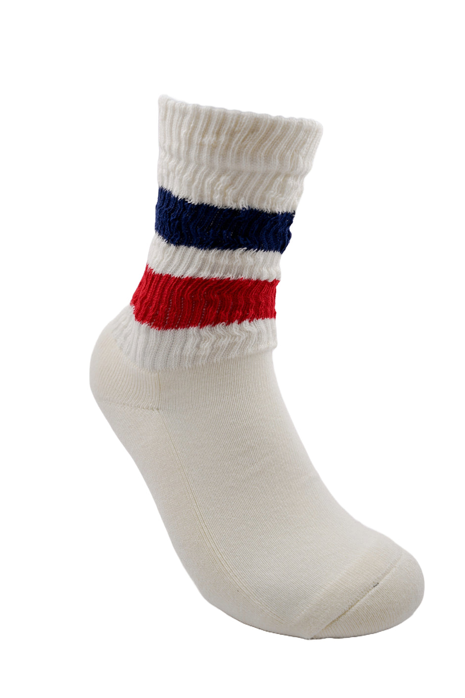 Navy, Red & White Stripe Vintage Socks - desray.co.za