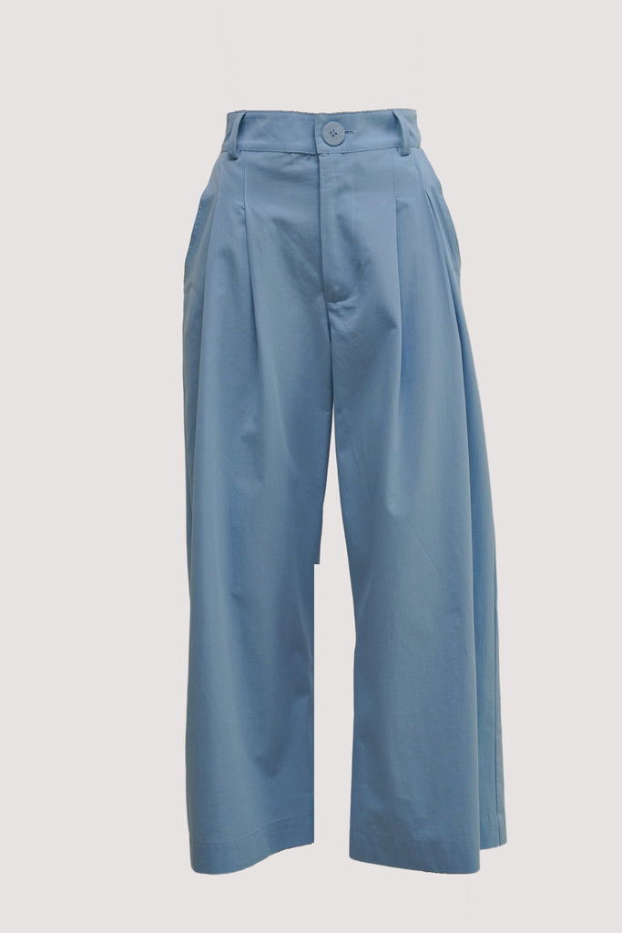 Powder Blue Cropped Keaton Pants - desray.co.za