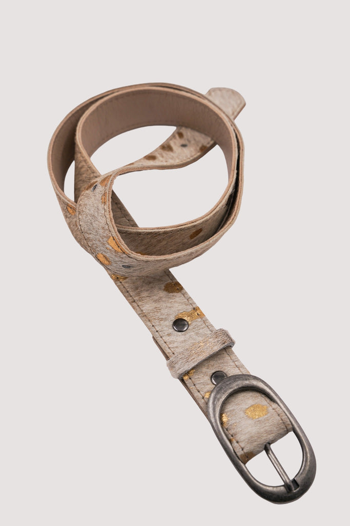 Metallic Nguni Belt - desray.co.za