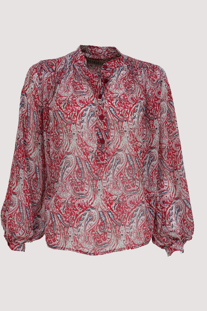 Red Paisley Alex Shirt - desray.co.za