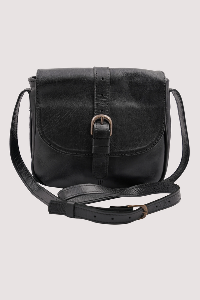 Black Buckle Sling Bag
