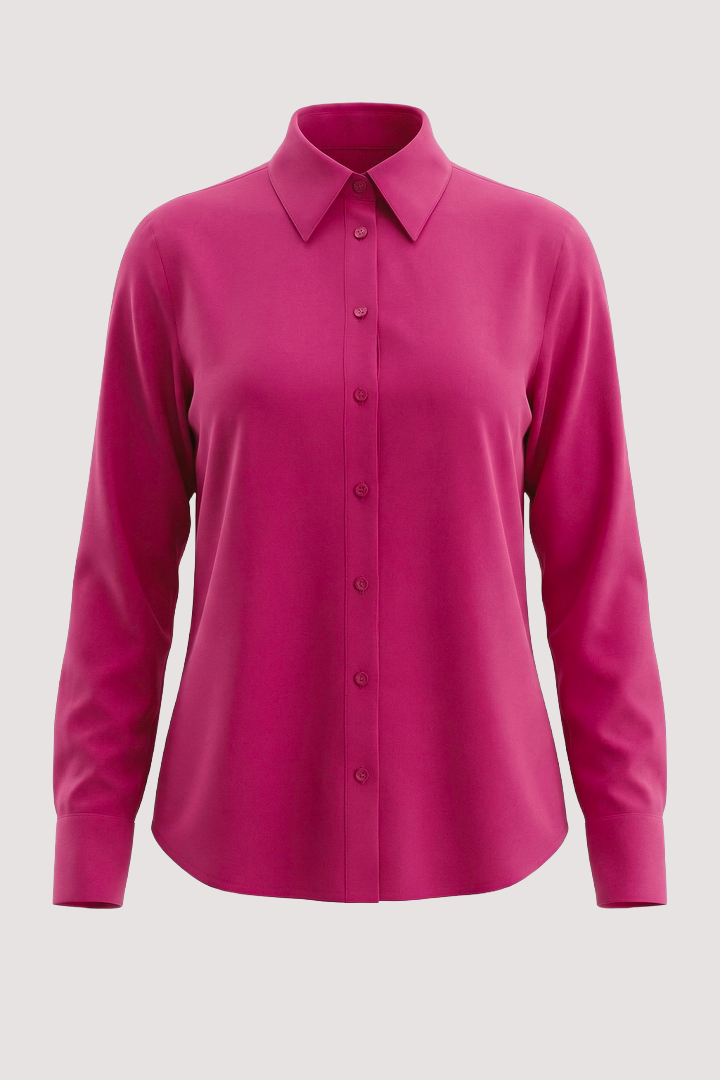 Pink Pointy Collar Shirt
