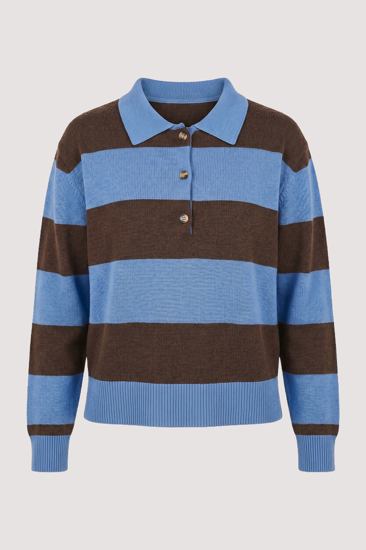 Choc & Blue Stripe Rugby Jersey