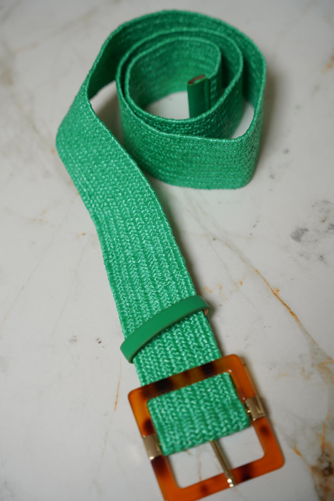 Green Elasticated Belt - desray.co.za