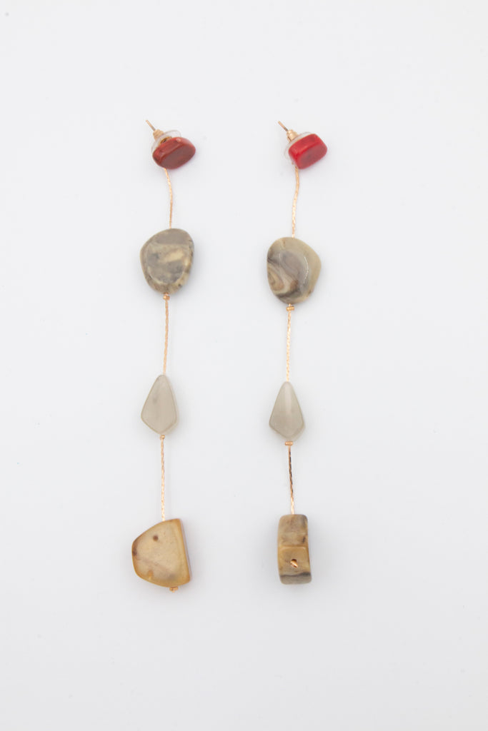 4 Stone Hanging Earrings - desray.co.za